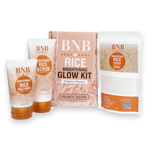 Premium Quality BNB Rice Extract Bright & Glow Kit 3 in 1